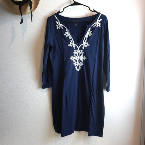EUC Lilly Pulitzer Marina Shift Dress True Navy - Size S - Picture 1 of 6